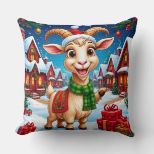 ❄️ Goat Lover Christmas Gift Year Of The Goat 2027 Cushion