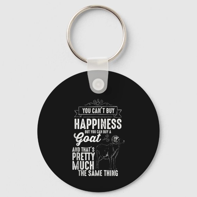 Goat Lover Goat Gift Key Ring (Front)