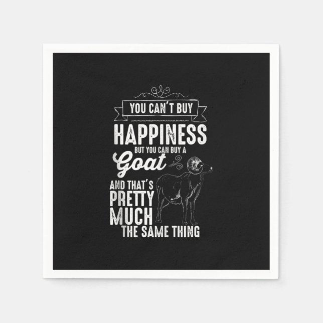 Goat Lover Goat Gift Napkin (Front)