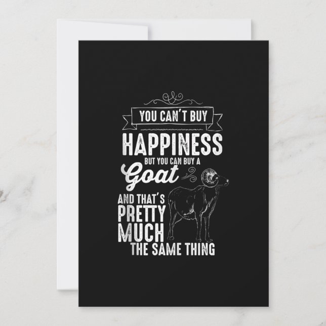 Goat Lover Goat Gift Save The Date (Front)