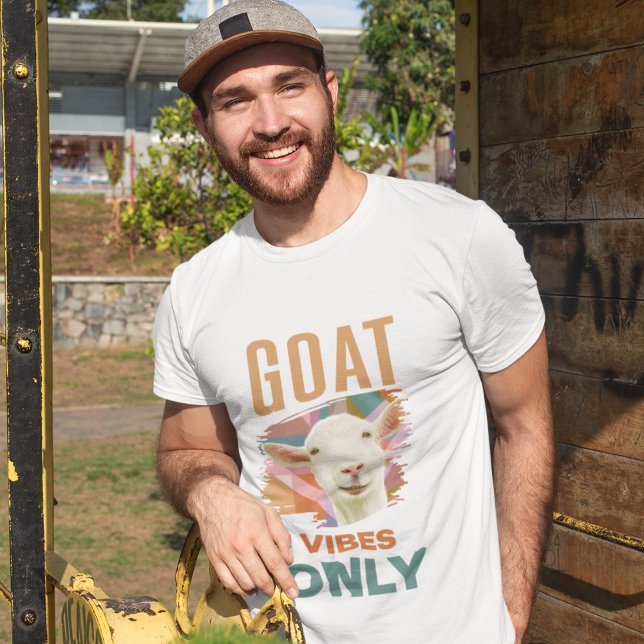 Goat Lover | Goat Vibes Only T-Shirt (Creator Uploaded)