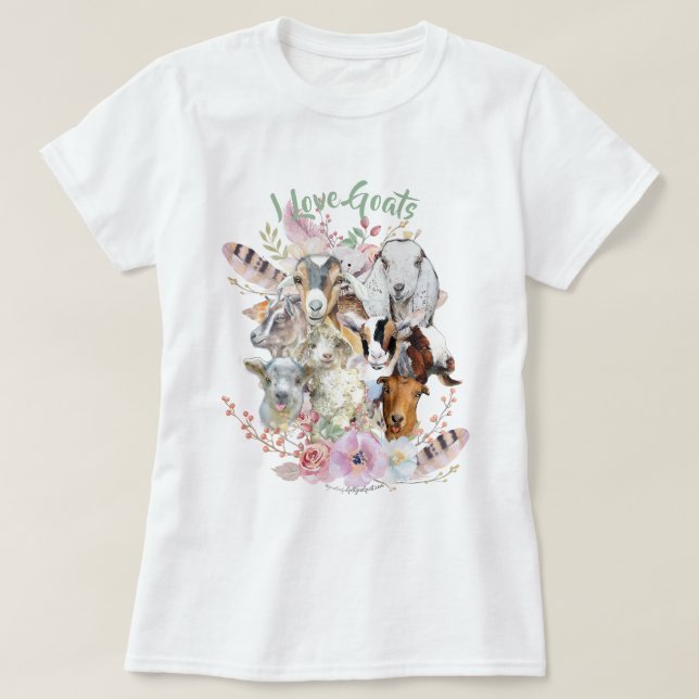 GOAT LOVER | God's Precious Gifts GetYerGoat™ T-Shirt (Design Front)