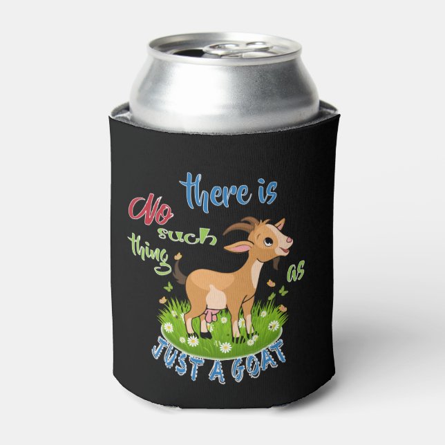 GOAT Lover | Just a Goat GetYerGoat™ Can Cooler (Can Front)