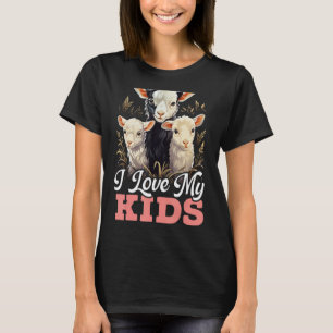 Goat Lover Kid Ranch Wool Farm Animal Farming T-Shirt