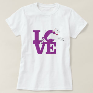 GOAT LOVER   PURPLE Goat L O V E with White Goat T-Shirt