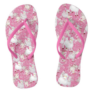 GOAT Lover   Too Many Goats GetYerGoat™ Flip Flops