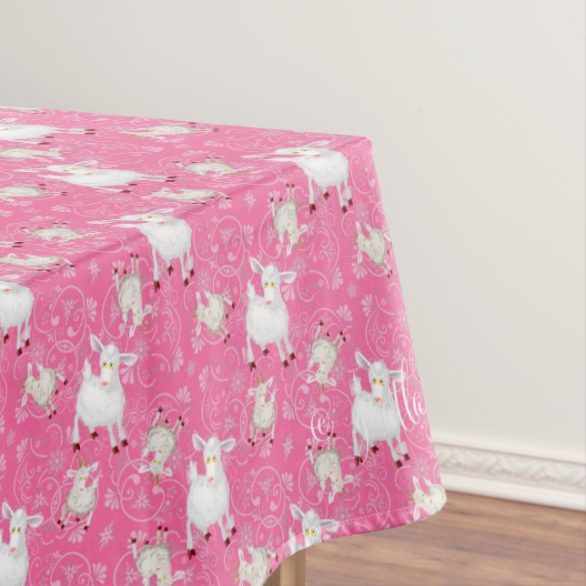 GOAT Lover | Too Many Goats GetYerGoat™ Tablecloth (In Situ)