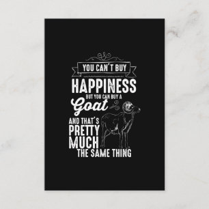 Goat Lover You Cant Buy Happiness Enclosure Card