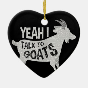 Goat Lovers Goat Joke Gift Ceramic Tree Decoration