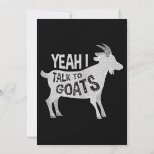 Goat Lovers Goat Joke Gift Holiday Card