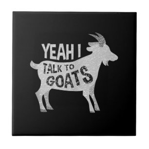 Goat Lovers Goat Joke Gift Tile