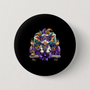Goat Mardi Gras Truck Nola Cute Kids Boys Girls Wo 6 Cm Round Badge