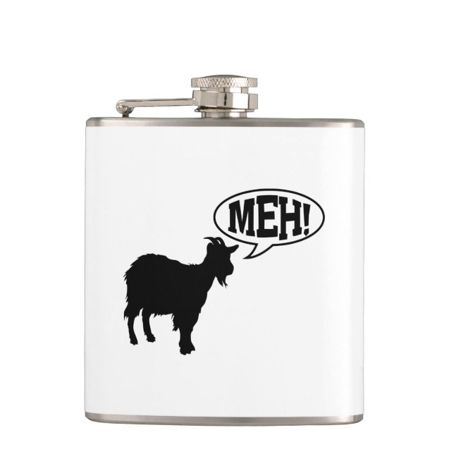 Goat Meh Hip Flask (Front)