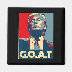 Goat Middle Finger Election 2024 Republican Poster Magnet