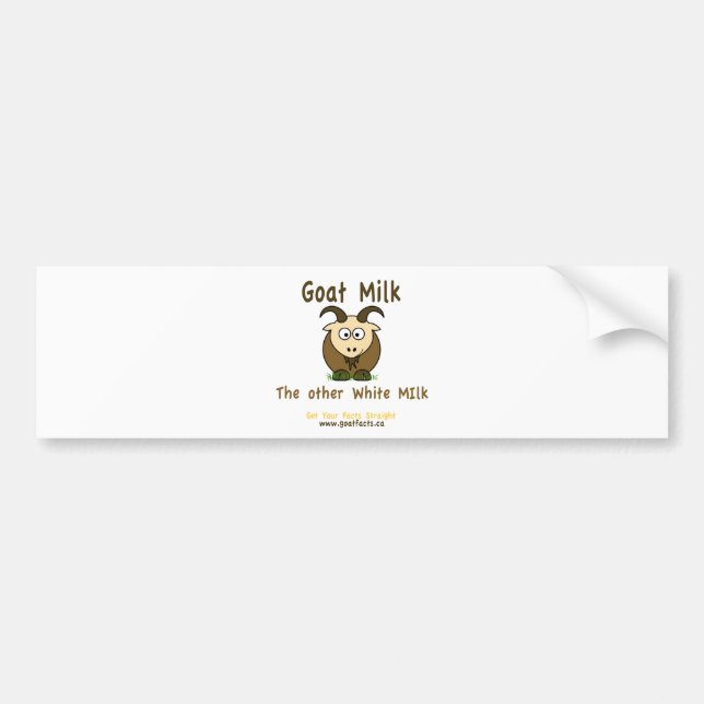Goat Milk, The Other White Milk Producst Bumper Sticker (Front)