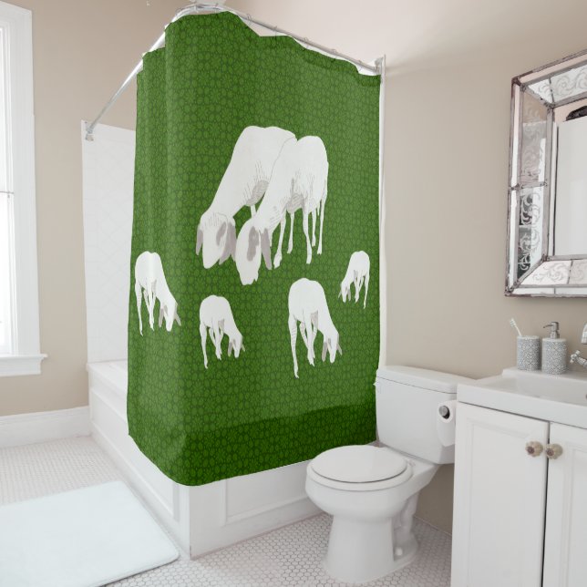 Goat Mountain Shower Curtain (In Situ)