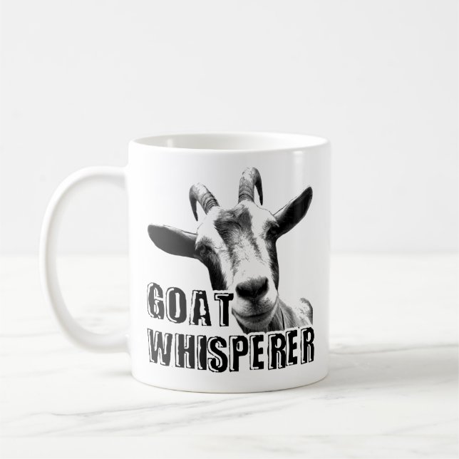Goat Mug - Goat Whisperer Coffee Mug (Left)
