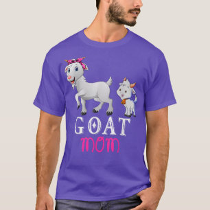 Goat Mum Cute Goat Hen Happy Mother's Day Family F T-Shirt