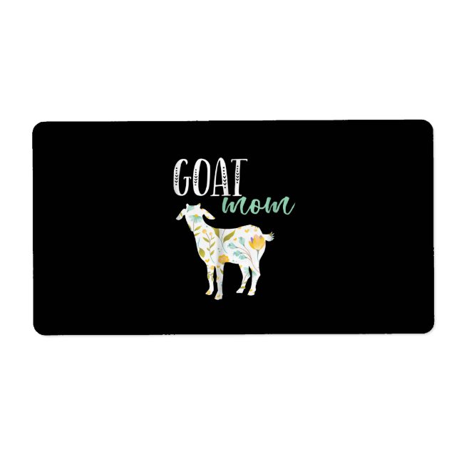 Goat Mum Floral Pet Goat Owner (Front)