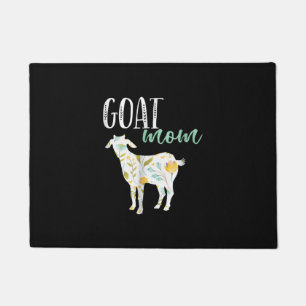 Goat Mum Floral Pet Goat Owner Doormat
