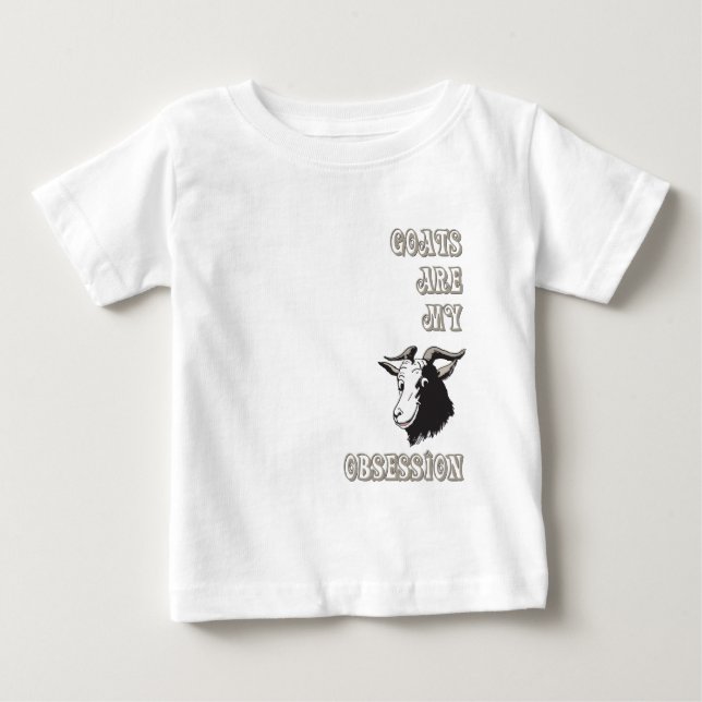 Goat Obsession Baby T-Shirt (Front)