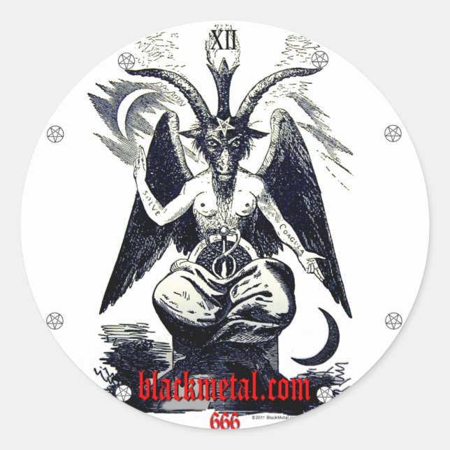 Goat of Mendes Round Sticker (Front)