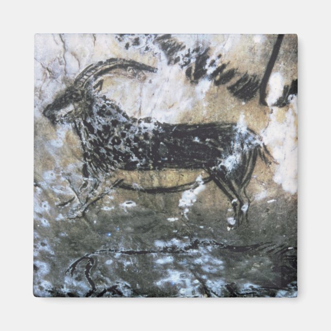 Goat or Chamois, rock painting in the Black Room, Magnet (Front)