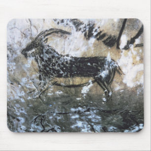 Goat or Chamois, rock painting in the Black Room, Mouse Mat