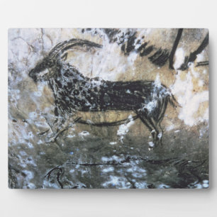 Goat or Chamois, rock painting in the Black Room, Plaque