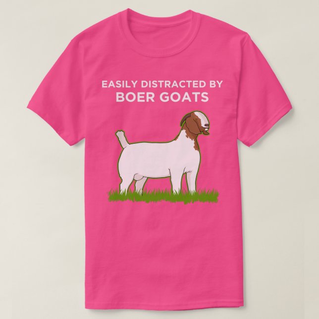 Goat Owner Easily Distracted By Boer Goats product T-Shirt (Design Front)