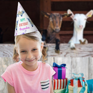 Goat Personalised Birthday Party Hat