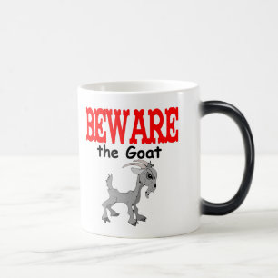 Goat Pet Farm Animal Beware Goat for Men Magic Mug