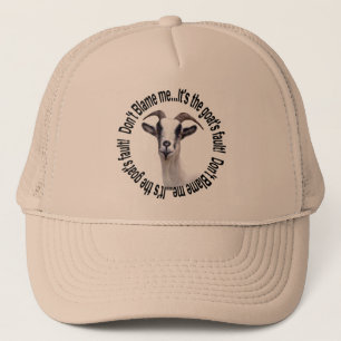 Goat Pet Farm Animal Goats Fault Trucker Hat