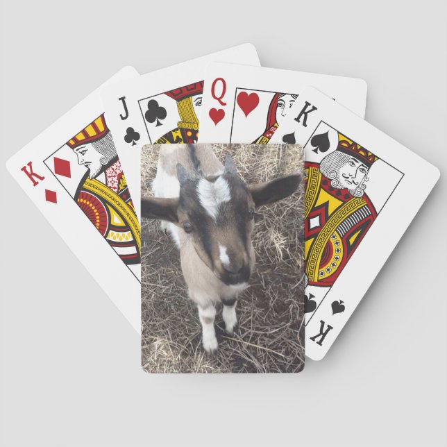 Goat Photo Playing Cards (Back)