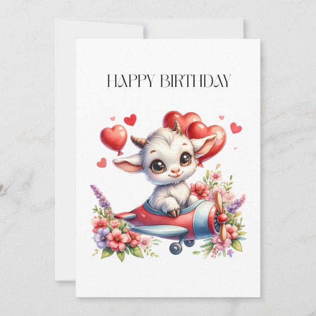 Goat Pilot Birthday (Front)