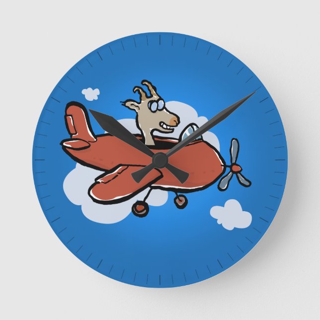 goat pilot round clock (Front)