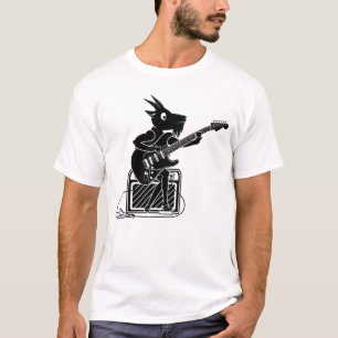 Goat playing an electric guitar T-Shirt