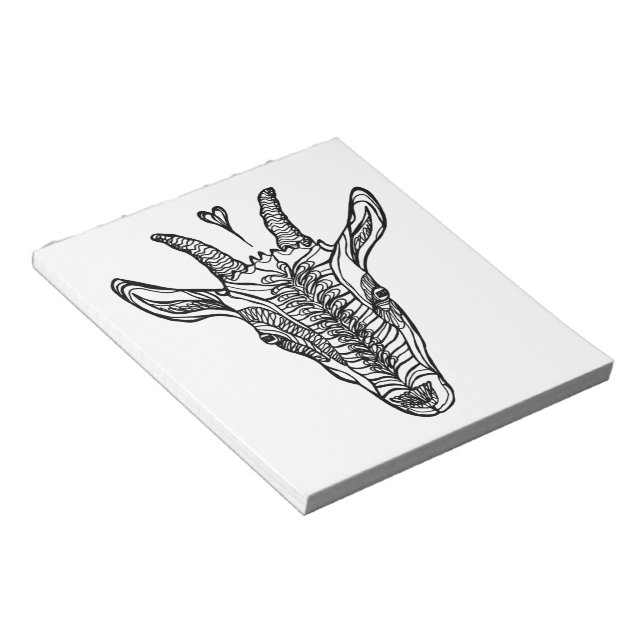 Goat Portrait with Heart Notepad (Angled)