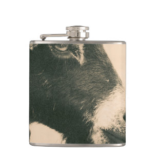 Goat Profile Hip Flask