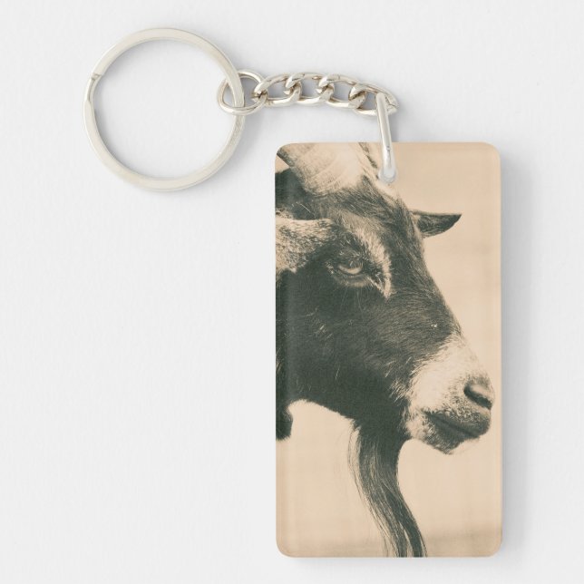 Goat Profile Key Ring (Front)