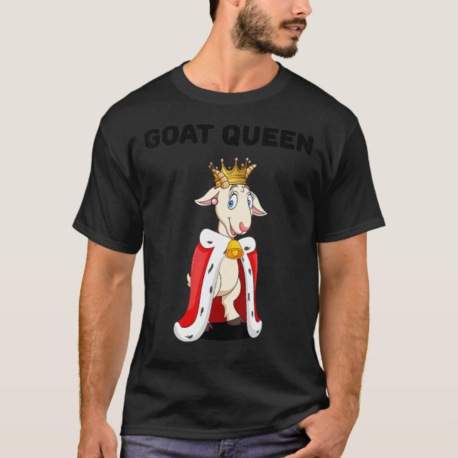 Goat Queen Girls Goat  Womens Goat T-Shirt (Front)
