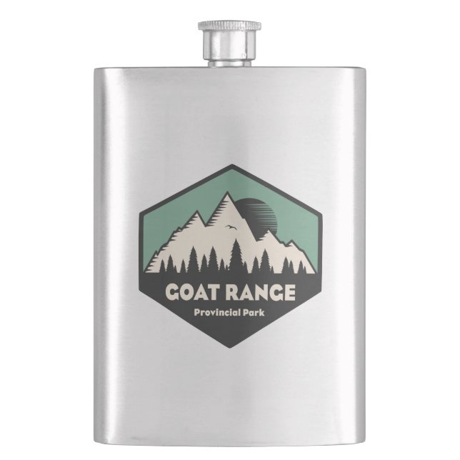 Goat Range Provincial Park Hip Flask (Front)
