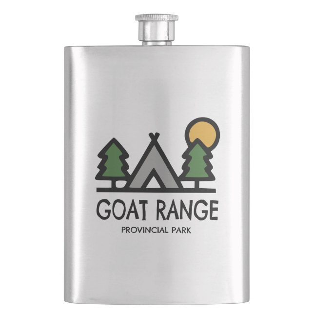 Goat Range Provincial Park Hip Flask (Front)