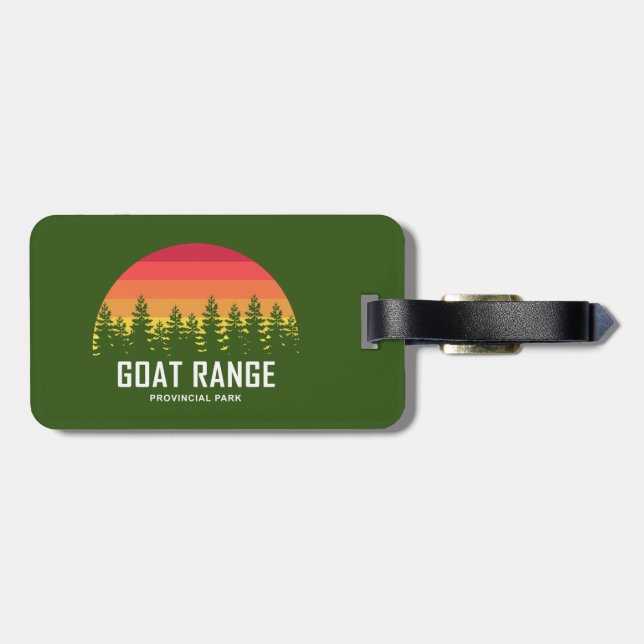 Goat Range Provincial Park Luggage Tag (Back Horizontal)