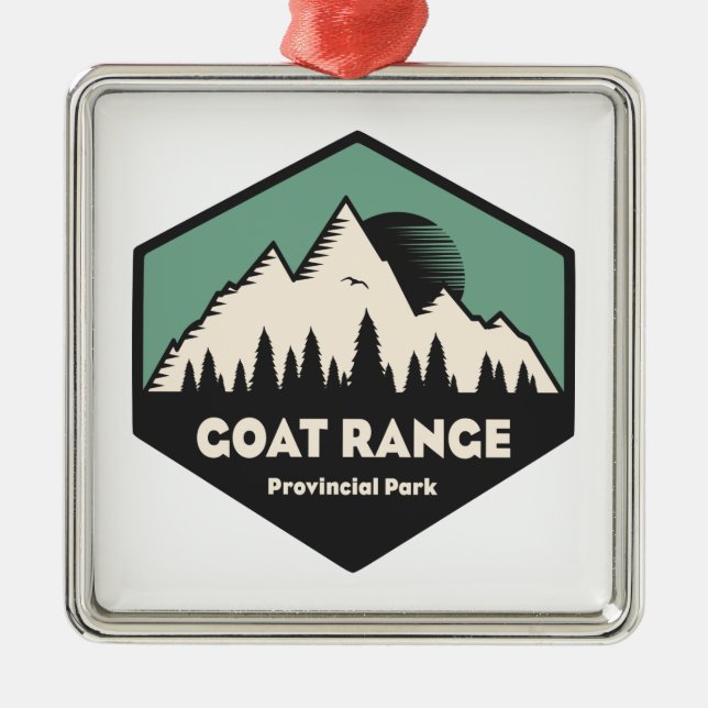 Goat Range Provincial Park Metal Tree Decoration (Front)