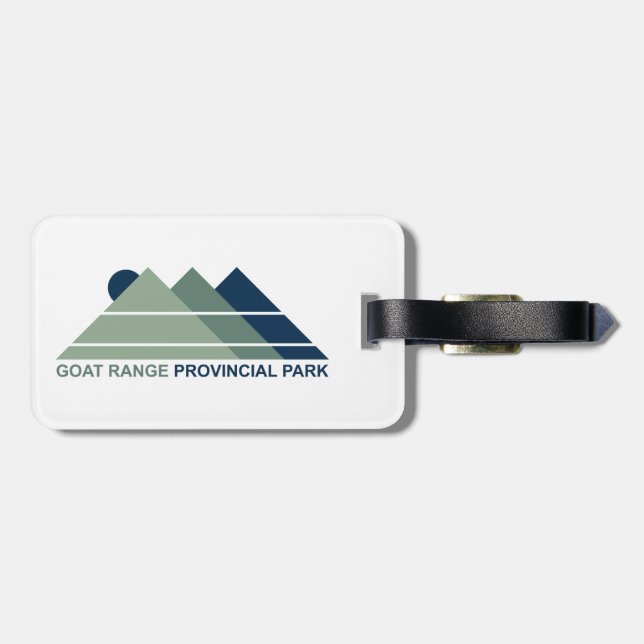 Goat Range Provincial Park Mountain Sun Luggage Tag (Back Horizontal)