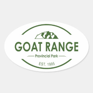 Goat Range Provincial Park Oval Sticker