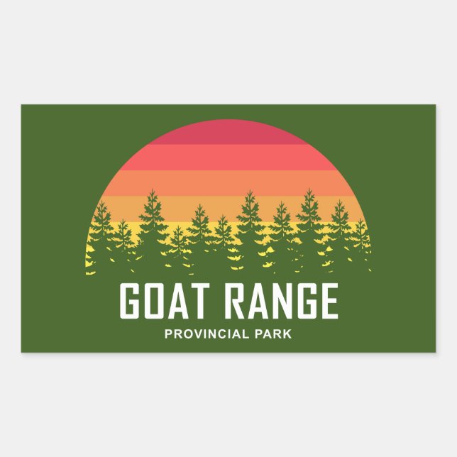 Goat Range Provincial Park Rectangular Sticker (Front)