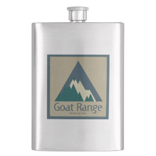 Goat Range Provincial Park Rustic Hip Flask