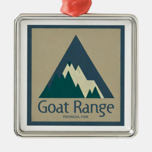 Goat Range Provincial Park Rustic Metal Tree Decoration